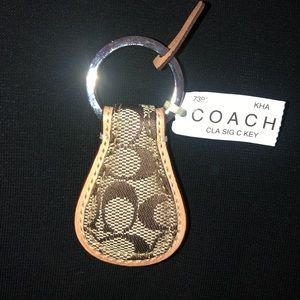 Coach Signature Key Fob Key Chain